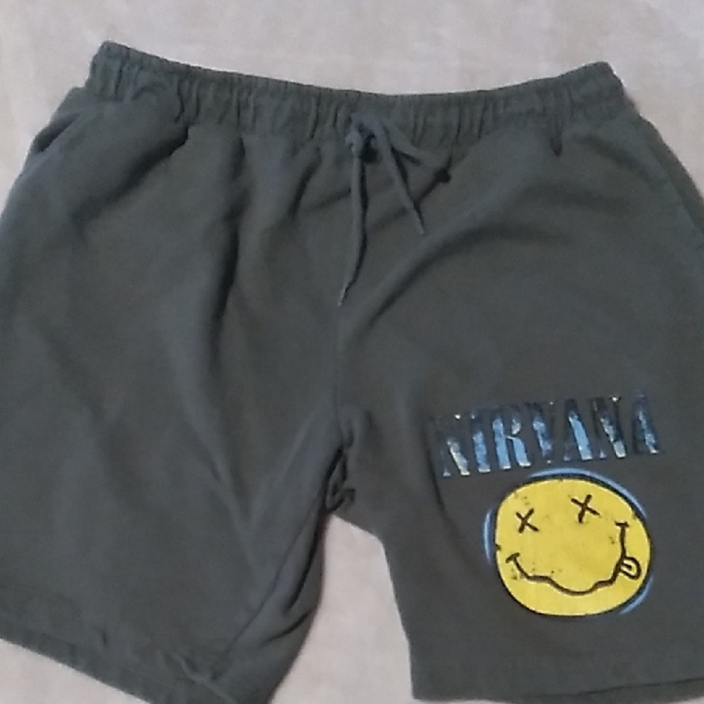 Nirvana Men's Gray Shorts
